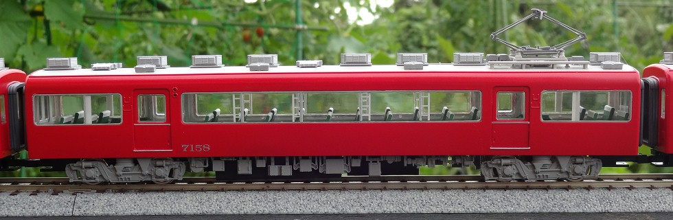 名鉄7000系1次車4連＋2次車4連（ホビダスキットより）