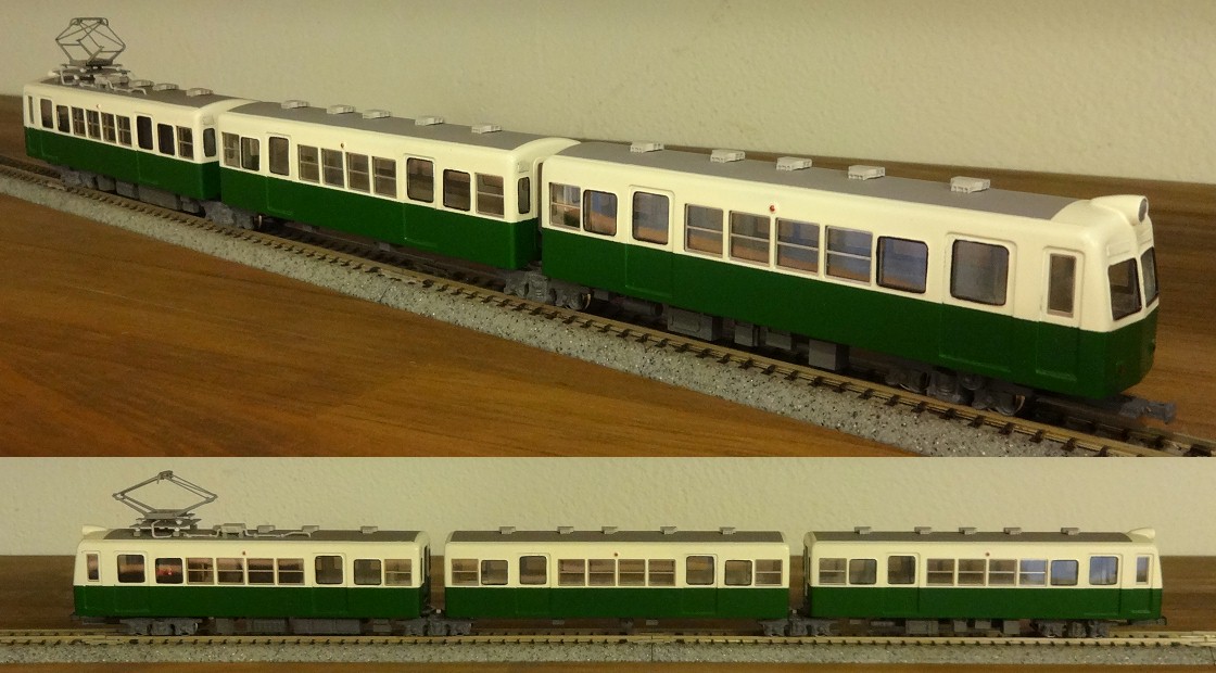 乗工社 HOナロー(9m/m) 近鉄モ200連結車 動力含む3両 塗装済み完成品 乗工社 HOナロー(9m/m) 近鉄モ200連結車 動力含む3両 塗装済み完成品